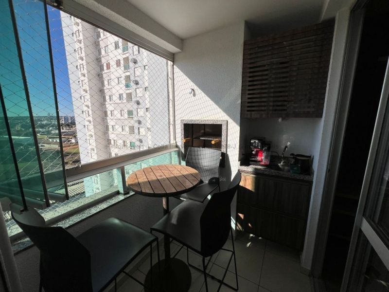 Garden ricamente mobiliado — Chácara Cachoeira, Campo Grande MS